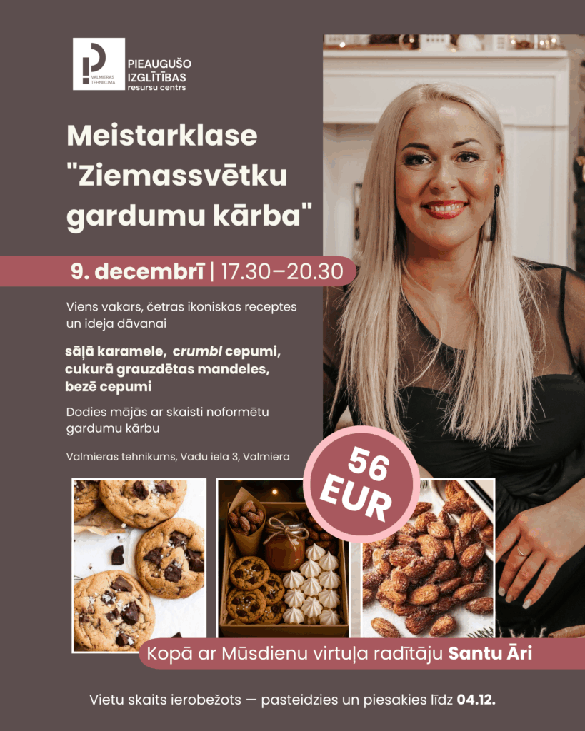 Piesakies meistarklasei “Ziemassvētku gardumu kārba”